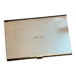 Kate Spade Silver Business Card Holder